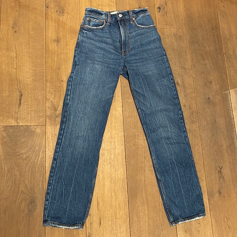 Abercrombie & Fitch Blue Straight Leg Jeans